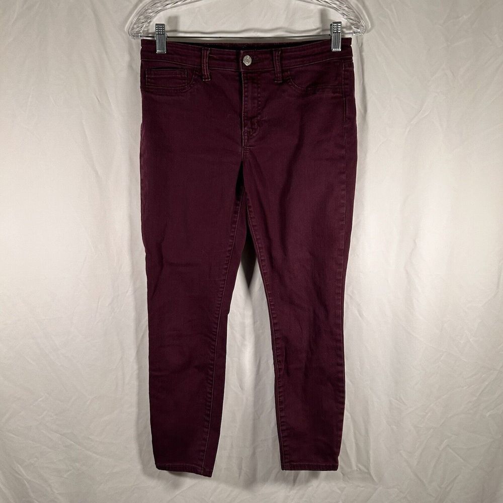 Gap Jeans Women's 4 Purple Favorite Jegging Denim Cotton Blend Button Zip